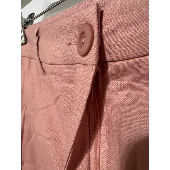 Violets & Roses Stitch Fix Linen Blend Shorts Rose Pink Color Women's Size 6/28 - Picture 8 of 12